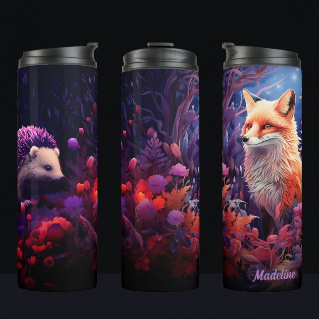 Fox in forest thermal tumbler (Creator Uploaded)