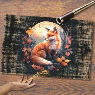 Fox in Moonlight 4 Decoupage Paper