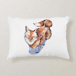 Fox in Socks Decorative Cushion