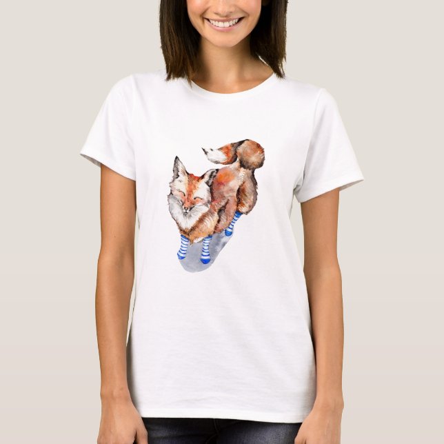 Fox in Socks T-Shirt (Front)