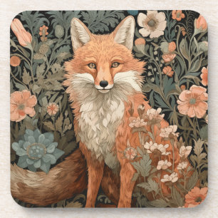 Fox in the Autumn Garden Coaster