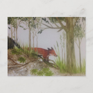 Fox in the Forest Postcard