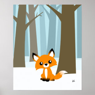 Fox in the Forest Poster