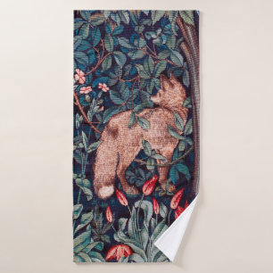Fox in The Forest, William Morris Bath Towel