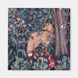 Fox in The Forest, William Morris Magnet