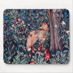 Fox in The Forest, William Morris Mouse Pad