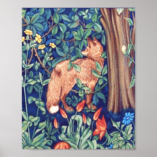 Fox In The Forest William Morris Poster (Front)
