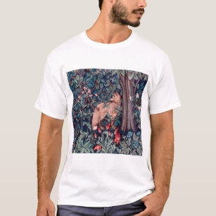 Fox in The Forest, William Morris T-Shirt