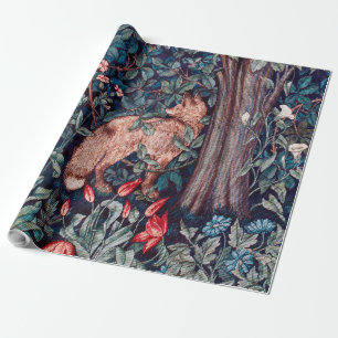 Fox in The Forest, William Morris Wrapping Paper