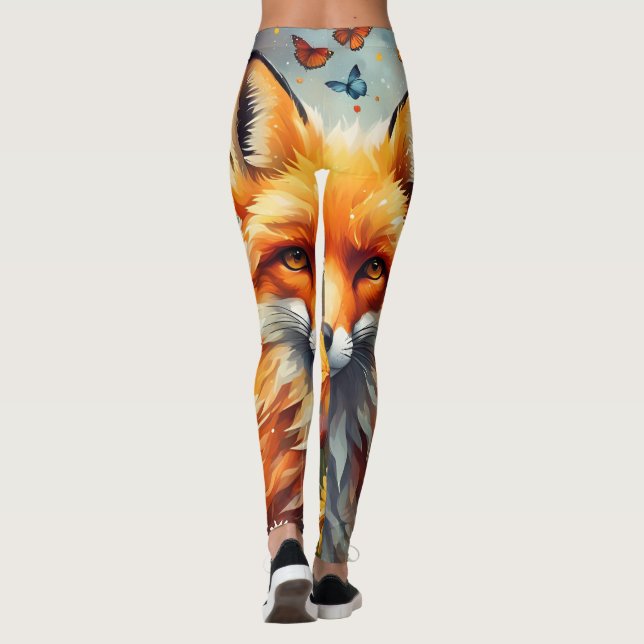 fox in the meadow leggings (Back)