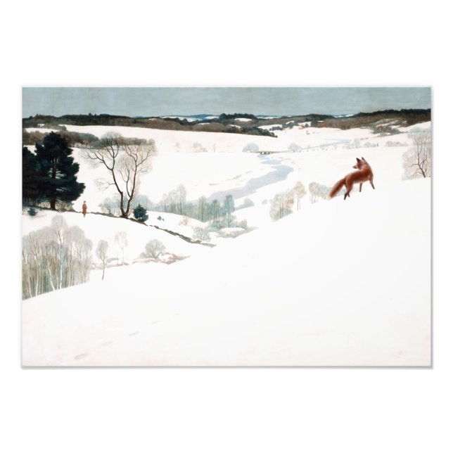 Fox in the Snow, 1935 by Newell Convers Wyeth Photo Print (Front)