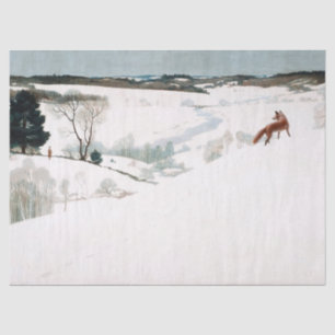 Fox in the Snow by Newell Convers Wyeth Tissue Paper