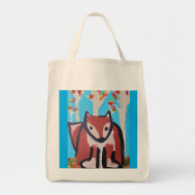 Fox in the Woods Tote Bag