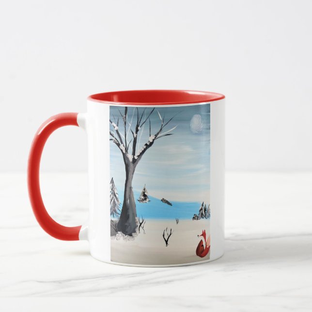 Fox in Winter Mug (Left)