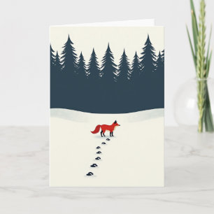 Fox In Winter Wonderland Card