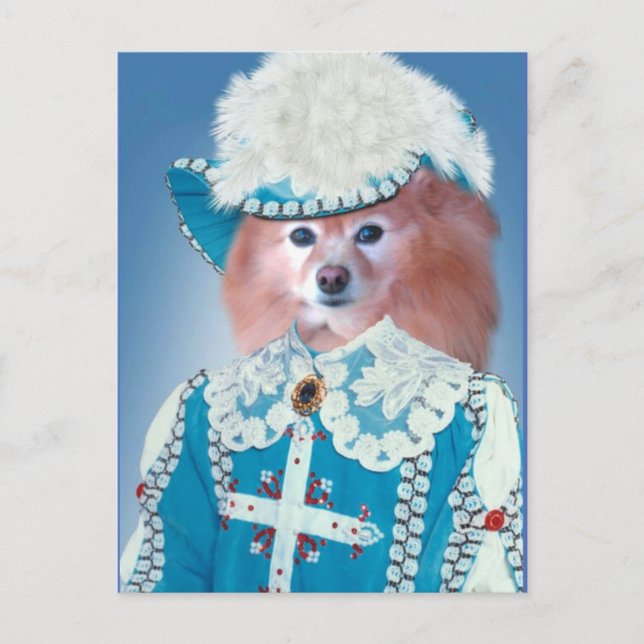 Fox Is A Musketeer Postcard (Front)