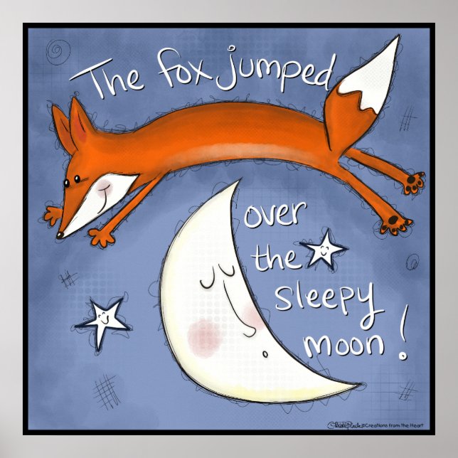 Fox Jumped Over the Moon Poster (Front)