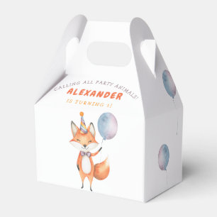 Fox Kids Birthday Party  Favour Box
