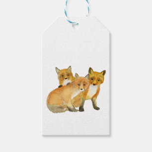 Fox Kits Gift Tags