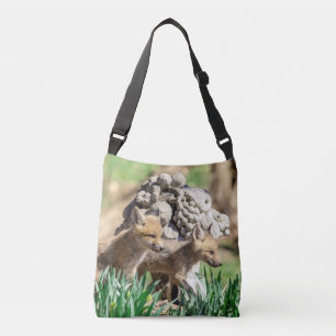 Fox Kits in the Hudson Valley Crossbody Bag