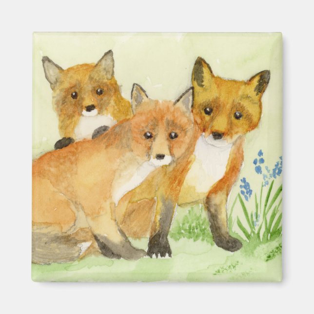 Fox Kits Magnet (Front)