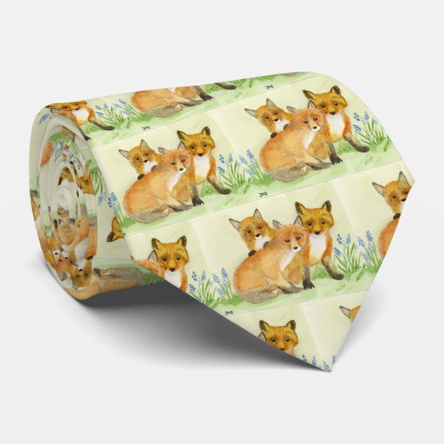 Fox Kits Neck Tie (Rolled)