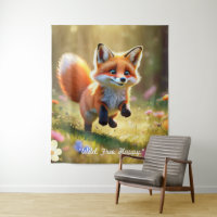 "Fox Kit's Playful Leap"