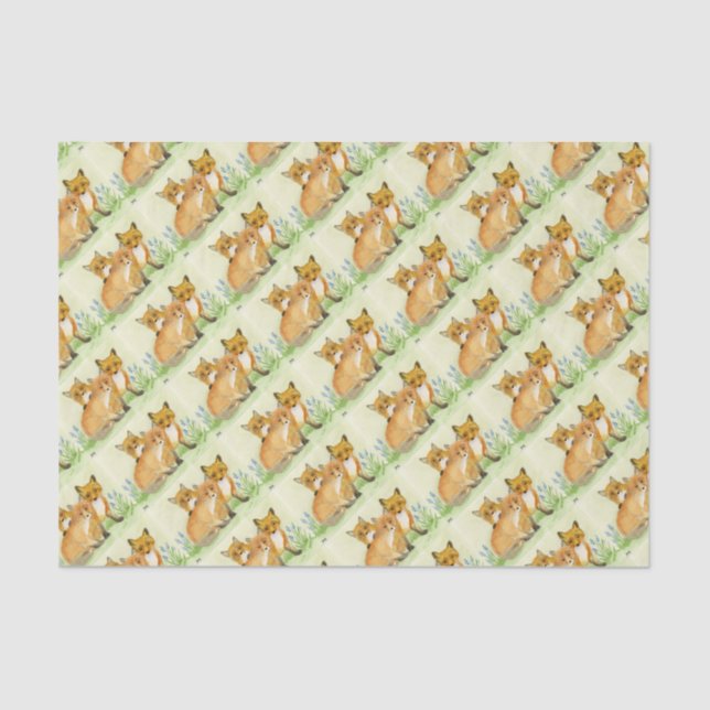 Fox Kits Tissue Paper (Front)