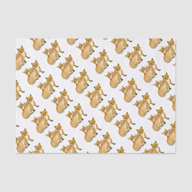 Fox Kits Tissue Paper (Front)