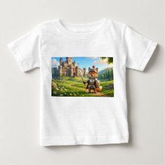 Fox Knight Castle Kids Cartoon T-Shirt