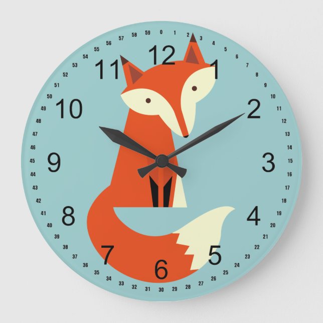 Fox Large Clock (Front)