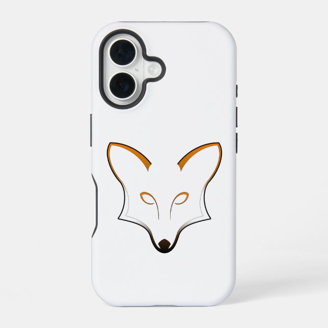 Fox Logo iPhone 16 Case (Back)