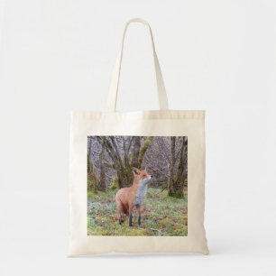 Fox Looking Up Tote Bag