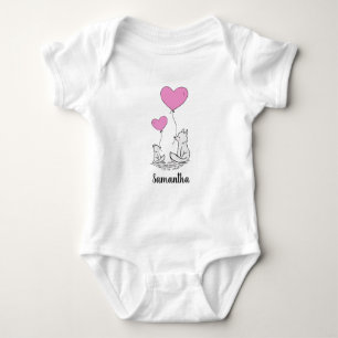 Fox Love Design Baby Shirt Bodysuit