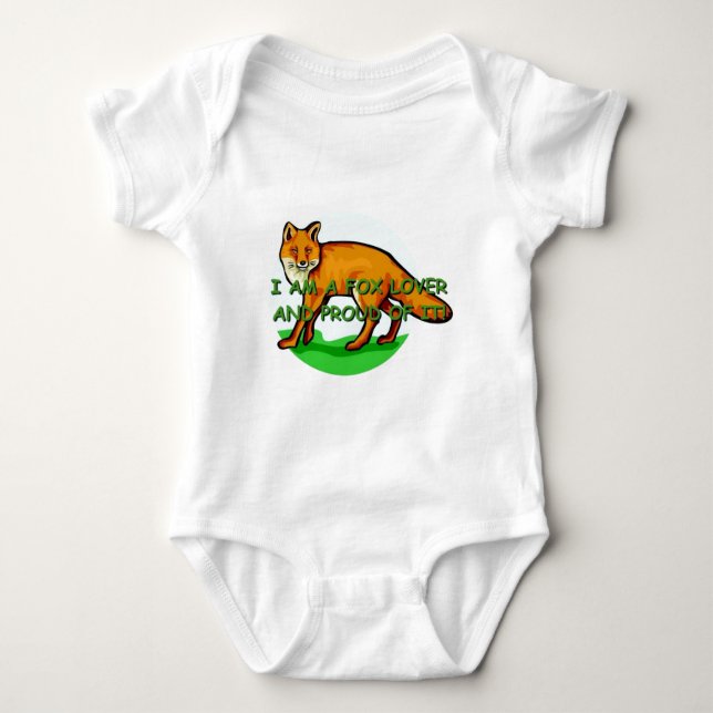 Fox Lover Baby Bodysuit (Front)