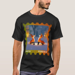 Fox Lover EARTH FOREVER Environmental Protection S T-Shirt