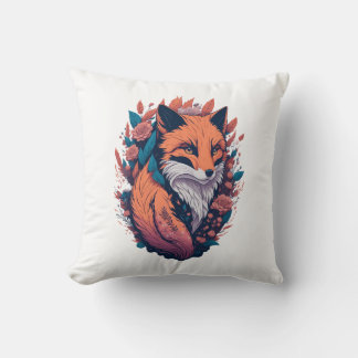 Fox Lovers Gift - Fox Artwork Cushion