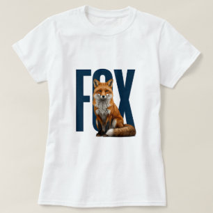 Fox Luxury Wildlife Editorial Graphic T-Shirt