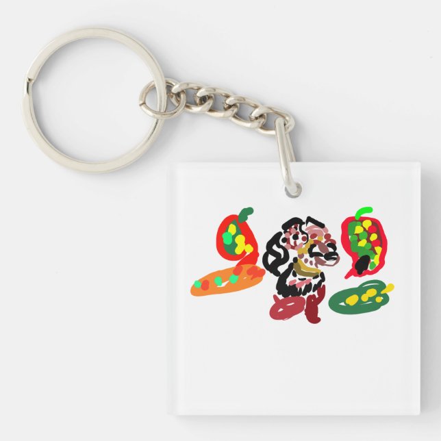 Fox mark autumn  key ring (Front)