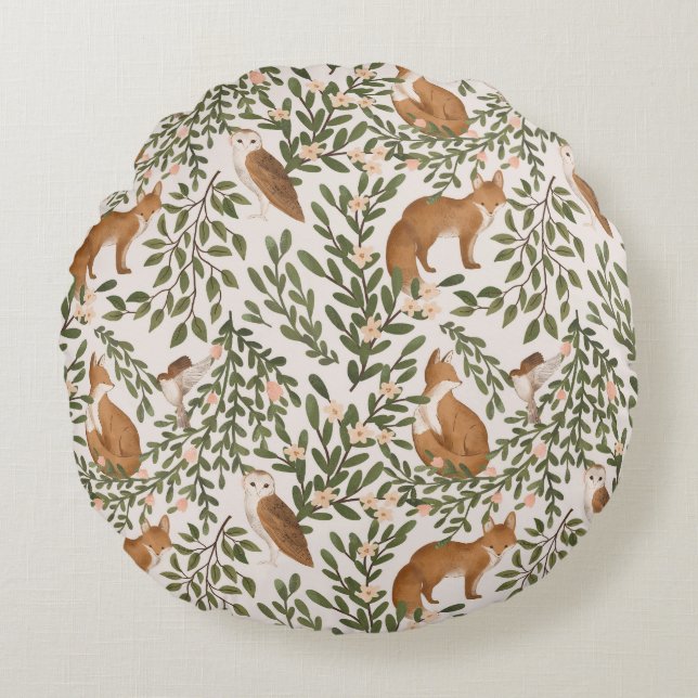 Fox Meadow Round Cushion (Front)