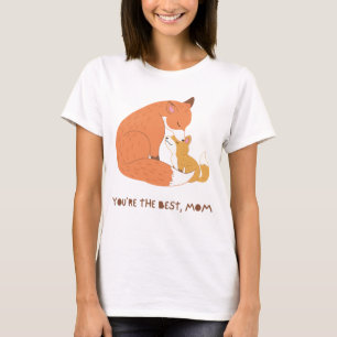 "Fox Mom & Cub – Wild Tenderness Art" T-Shirt