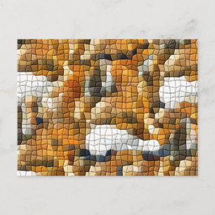 FOX MOSAIC POSTCARD