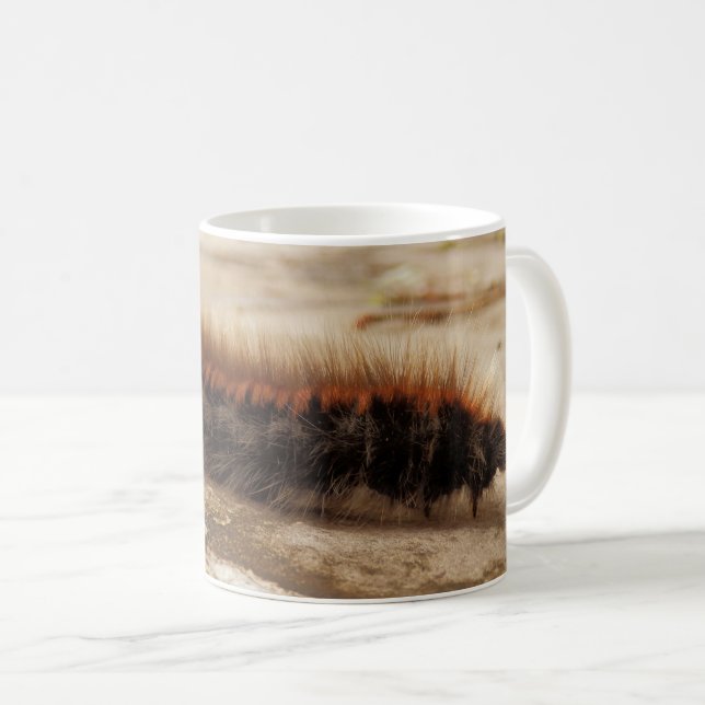 Fox Moth Caterpillar Bug Mug (Front Right)