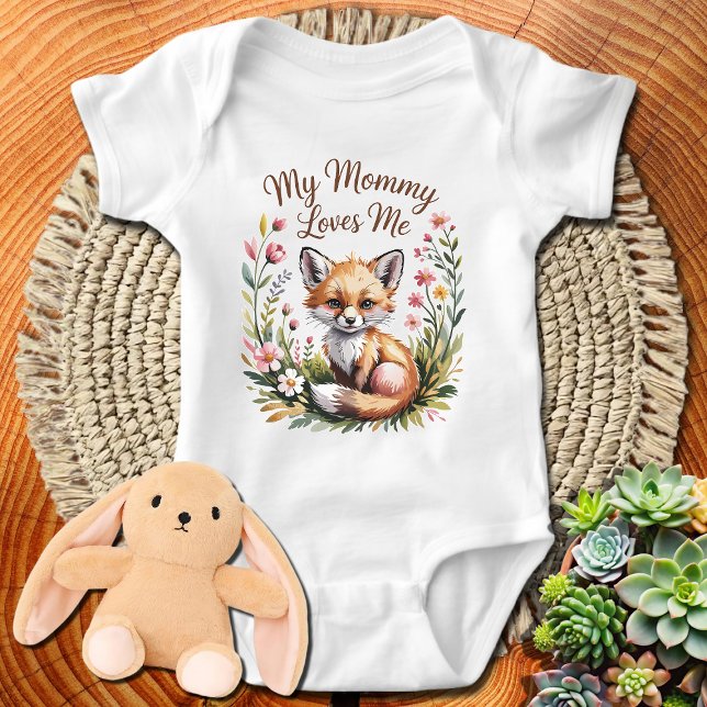 Fox My Mummy Loves Me Baby Bodysuit (Creator Uploaded)