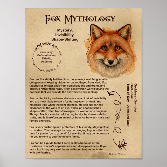 FOX MYTHOLOGY POSTER (Front)