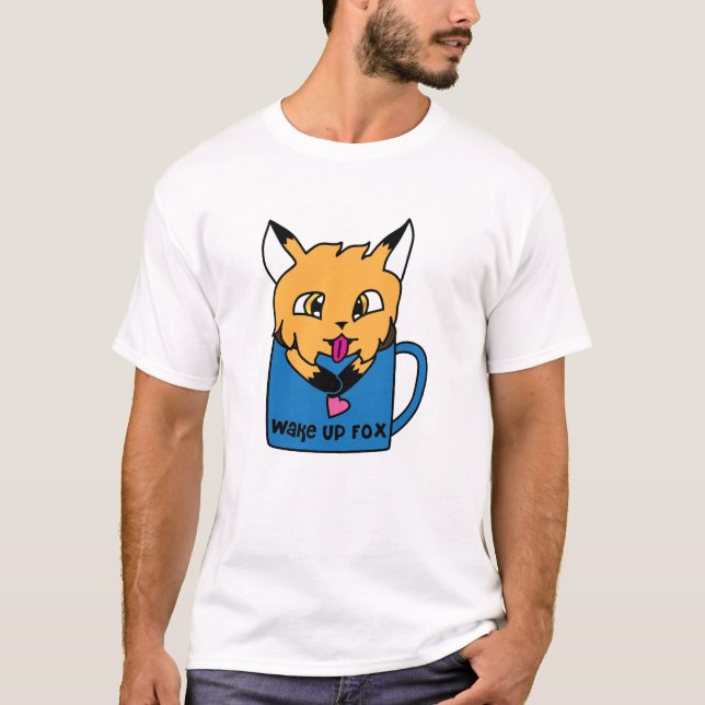 Fox N Mug T-Shirt (Front)