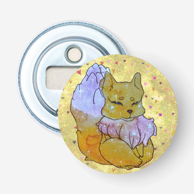 Fox named Dice Bottle Opener (Front)