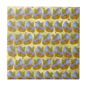 Fox named Dice Ceramic Tile