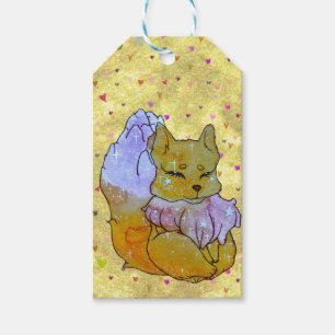 Fox named Dice Gift Tags