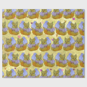 Fox named Dice Wrapping Paper